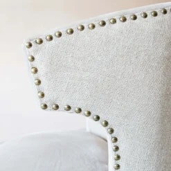 Graham & Green Audrey Silver Velvet Chair