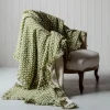 Graham & Green Ava Floral Block Printed Sherpa Throw