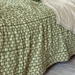 Graham & Green Ava Floral Block Printed Bed Quilt