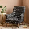 Graham & Green Avree Black Ikat Armchair