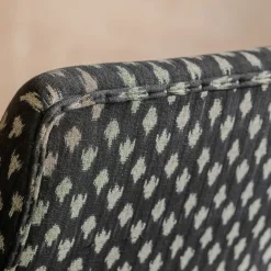 Graham & Green Avree Black Ikat Armchair