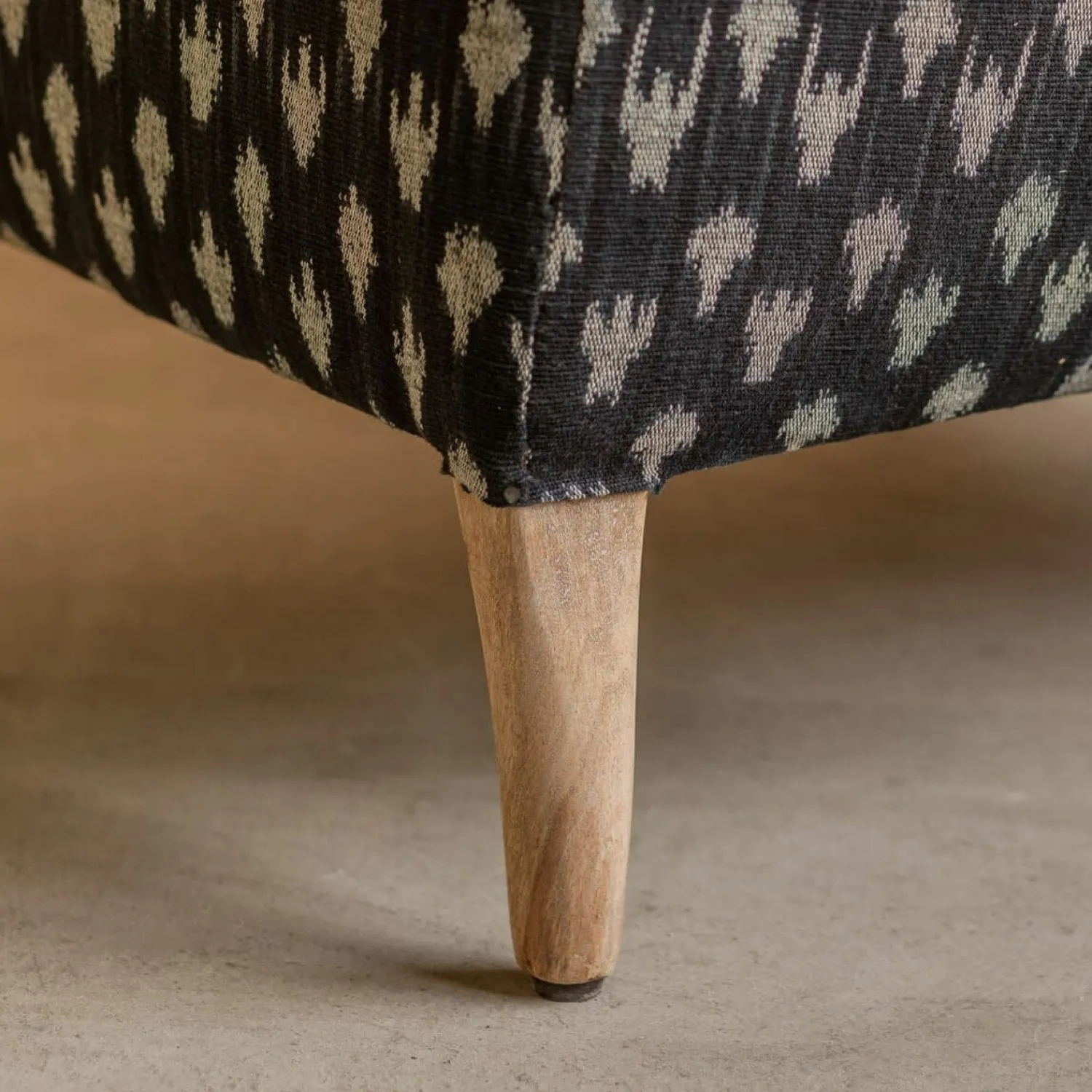 Graham & Green Avree Black Ikat Armchair