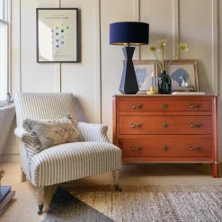 Graham & Green Avree Striped Linen Armchair