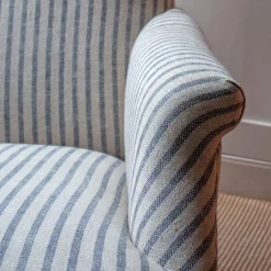 Graham & Green Avree Striped Linen Armchair