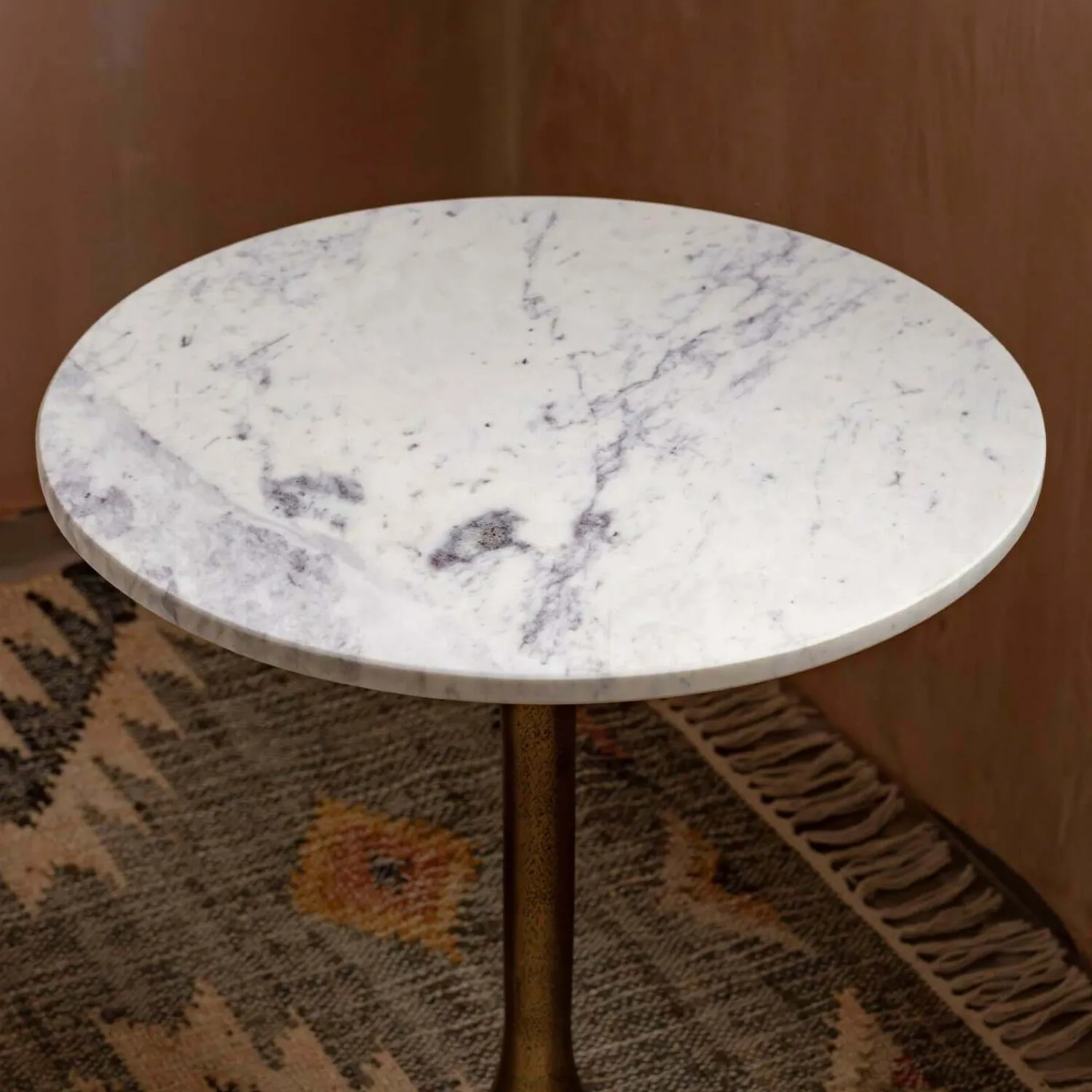 Graham & Green Ayla Marble and Bronze Side Table