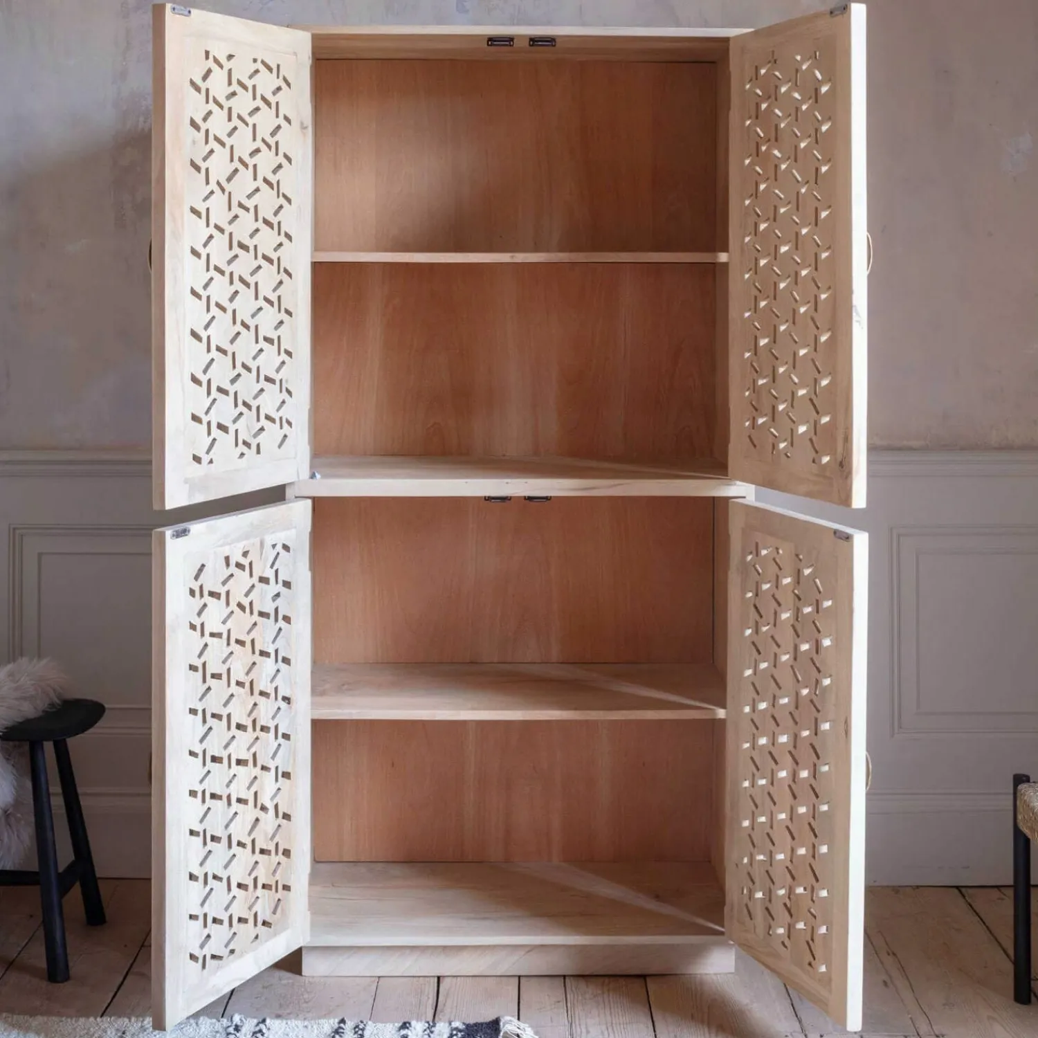 Graham & Green Azalea Four Door Cupboard