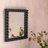 Graham & Green Barnaby Black Square Wall Mirror