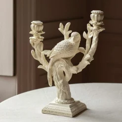 Graham & Green Beatrix Bird Double Candle Holder