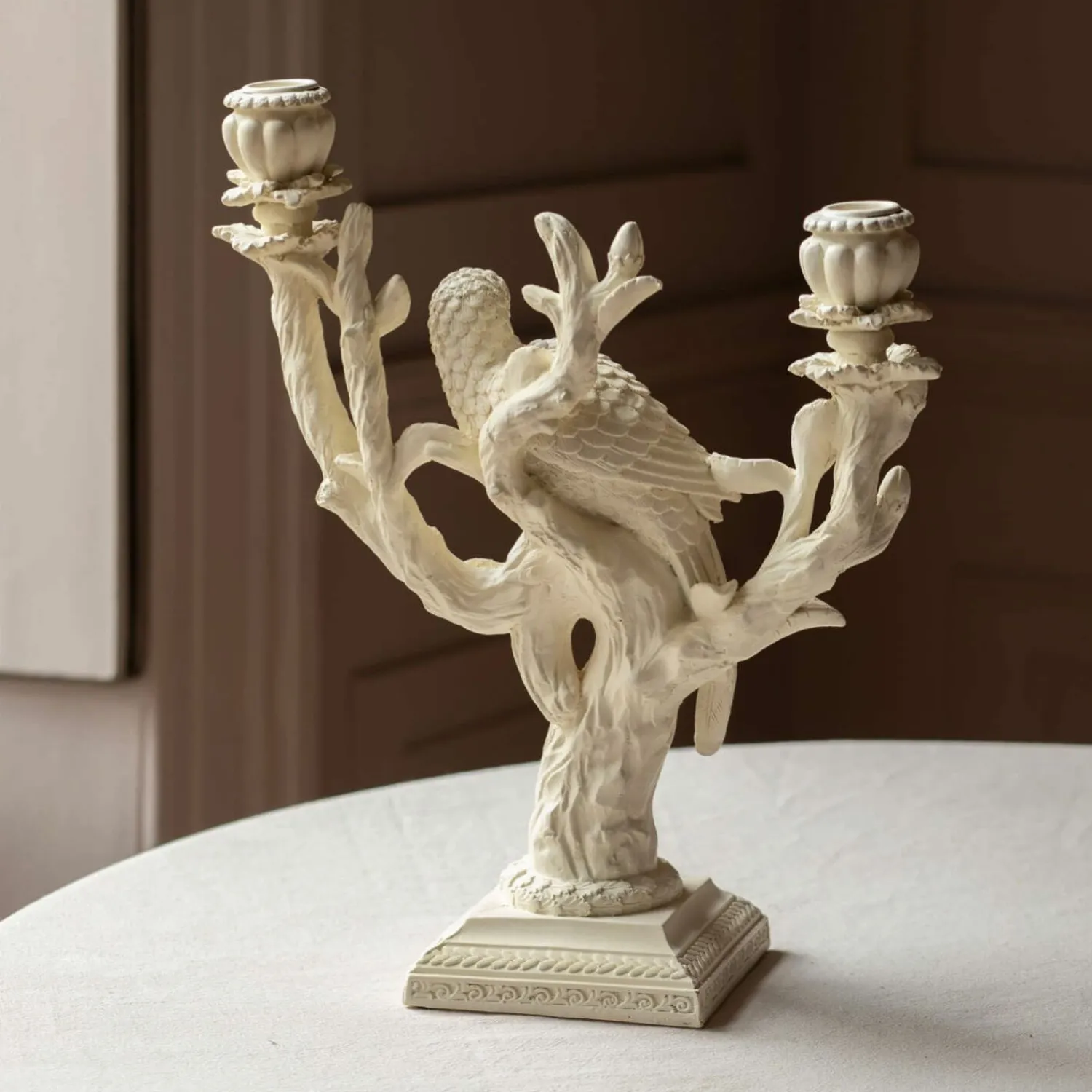 Graham & Green Beatrix Bird Double Candle Holder