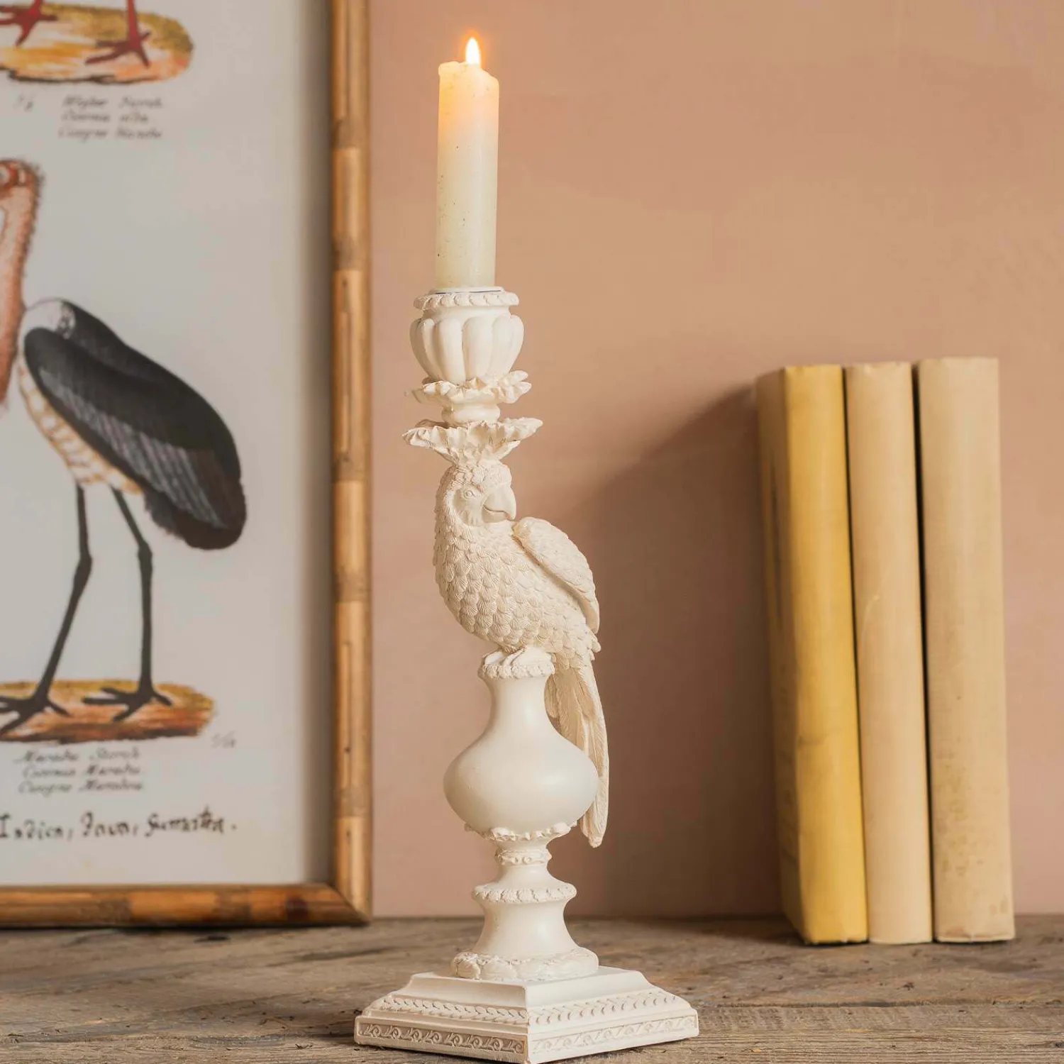 Graham & Green Beatrix Bird Single Candle Holder