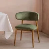 Graham & Green Beaufort Moss Green Velvet Dining Chair