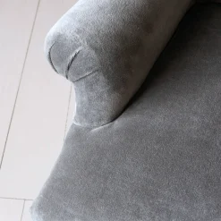 Graham & Green Bella Grey Velvet Armchair