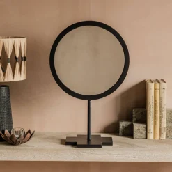Graham & Green Berti Black Table Mirror
