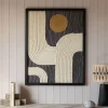 Graham & Green Black and White Abstract Jute Wall Art