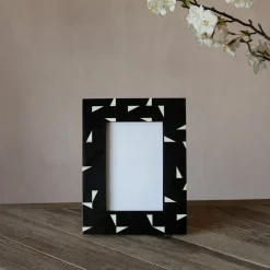 Graham & Green Black and White Geometric Tile Frame