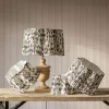 Graham & Green Black and White Ikat Flower Empire Lamp Shades