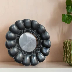 Graham & Green Black Floral Scalloped Frame