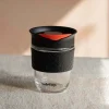 Graham & Green Black Glass Travel Mug