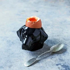 Graham & Green Black Lab Face Egg Cup