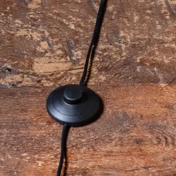 Graham & Green Black Marble and Chrome Floor Lamp