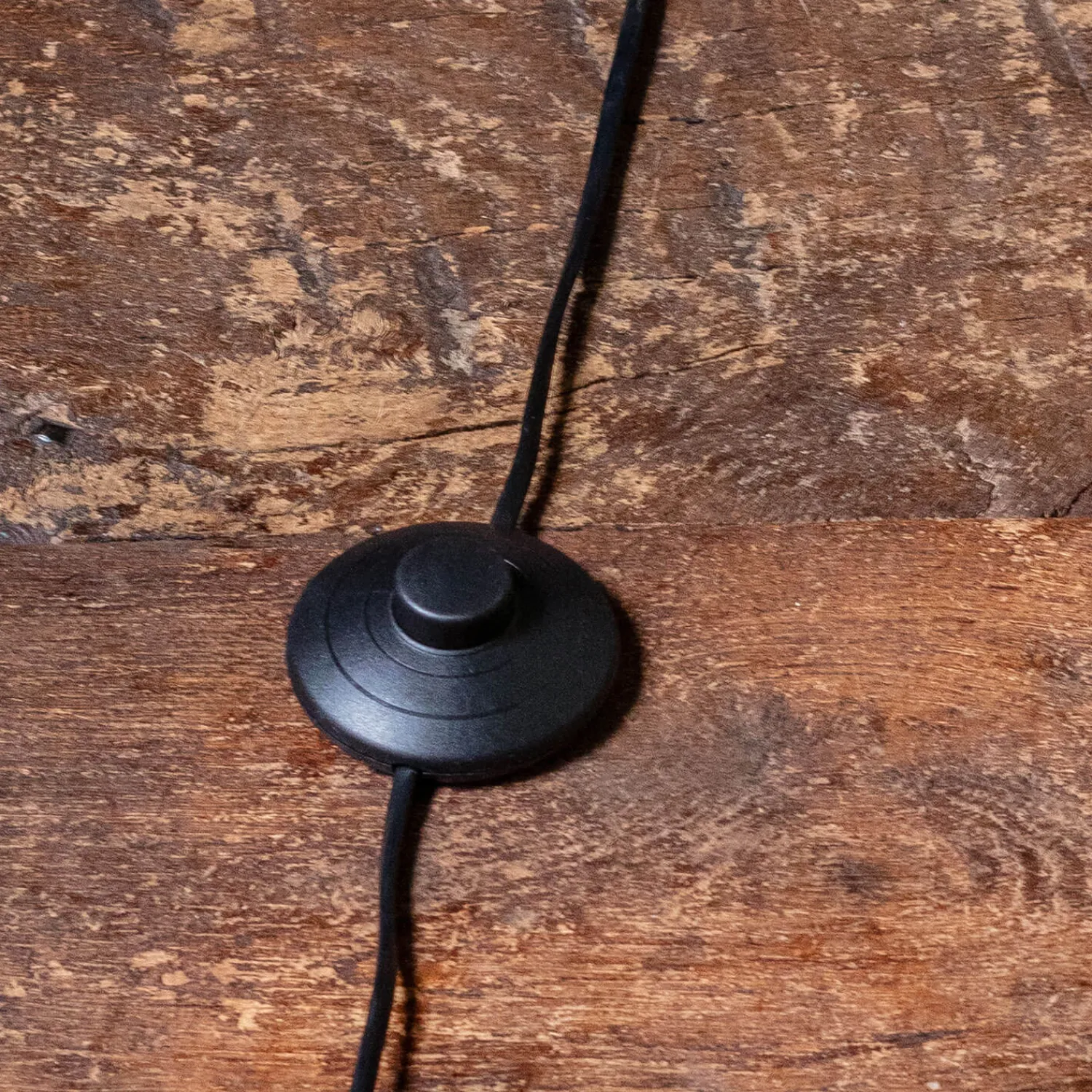 Graham & Green Black Marble and Chrome Floor Lamp