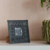 Graham & Green Black Scalloped Square Photo Frame