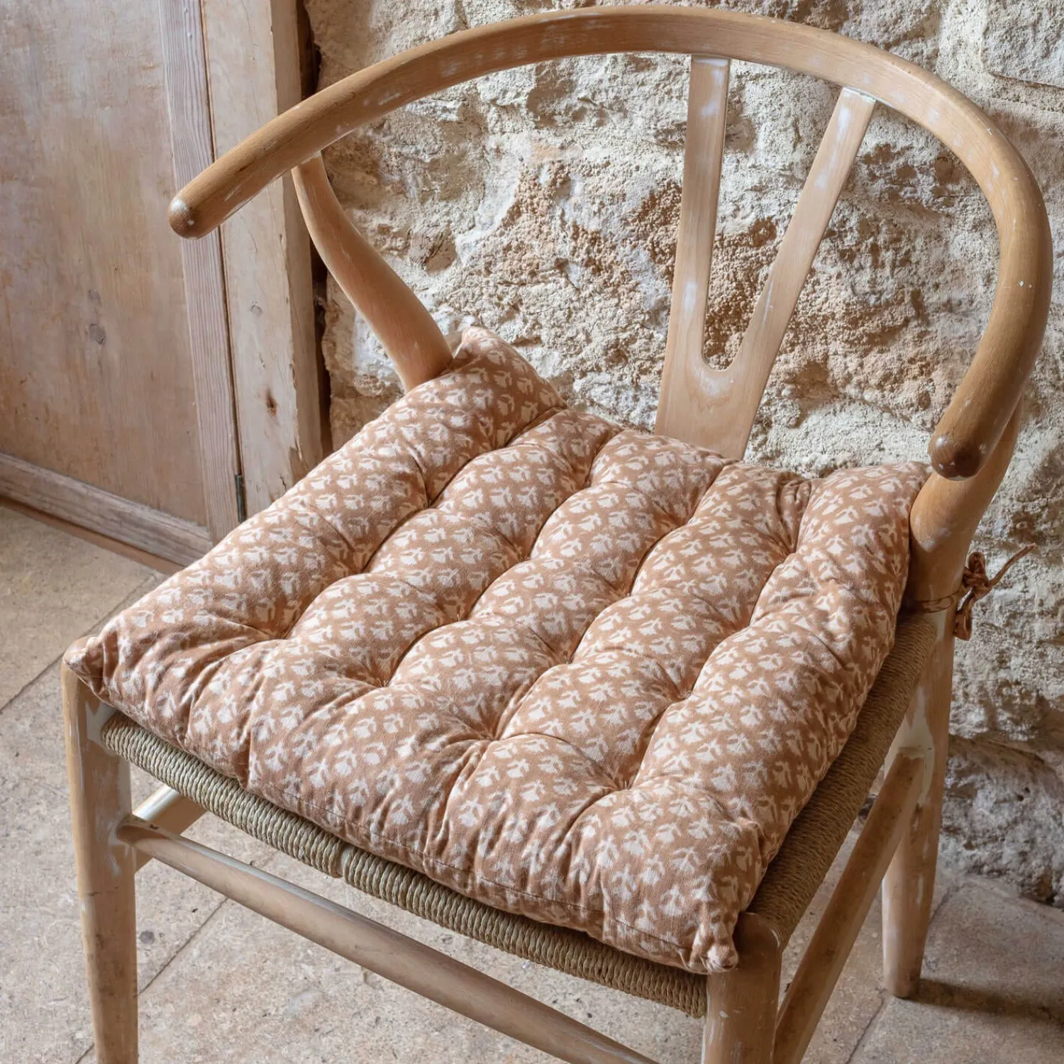 Graham & Green Block Printed Floral Seat Pads