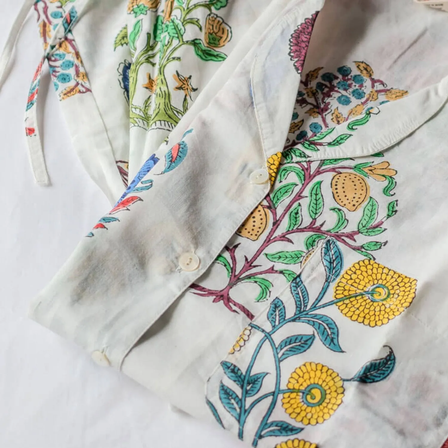 Graham & Green Bloom Floral Block Printed Pyjama Sets