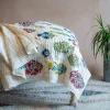 Graham & Green Bloom Floral Block Printed King Size Quilt