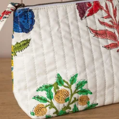 Graham & Green Bloom Floral Block Printed Wash Bag