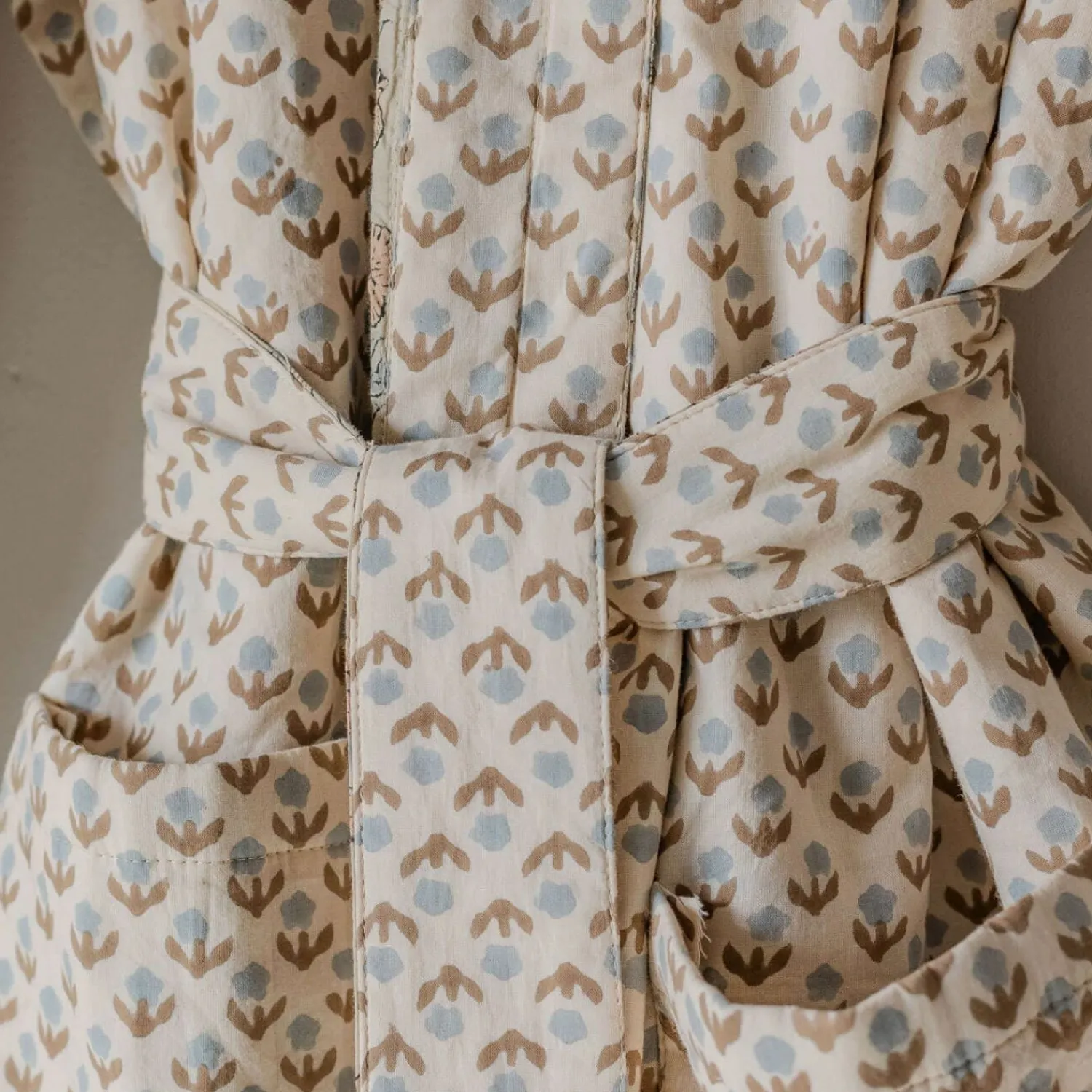 Graham & Green Blossom Block Printed Reversible Dressing Gowns