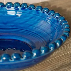 Graham & Green Blue Bobble Serving Bowl