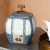 Graham & Green Blue Cable Car Cookie Jar