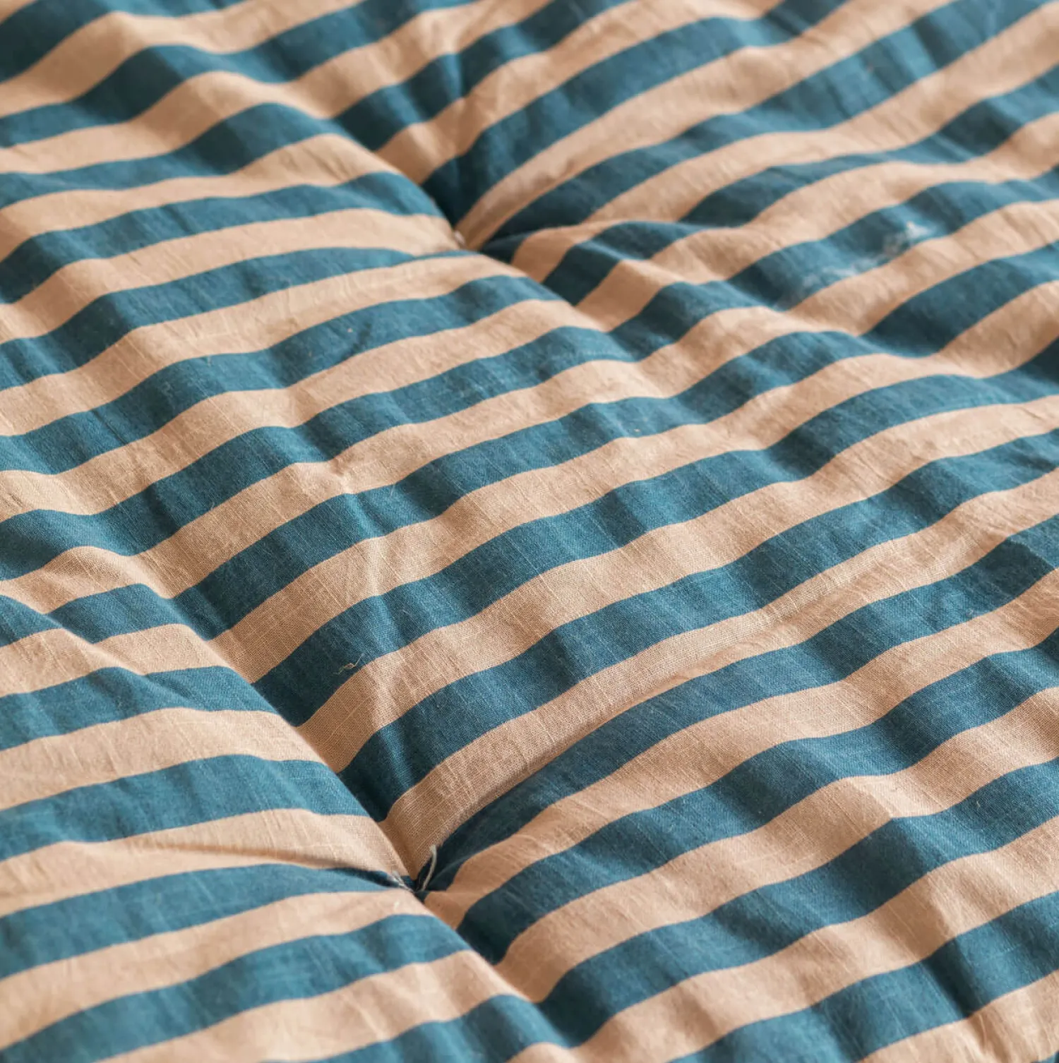 Graham & Green Blue Candy Stripe Large Seat Mat