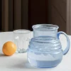 Graham & Green Blue Glass Handle Jug