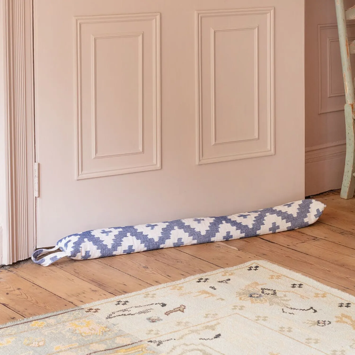 Graham & Green Blue Ikat Draught Excluder