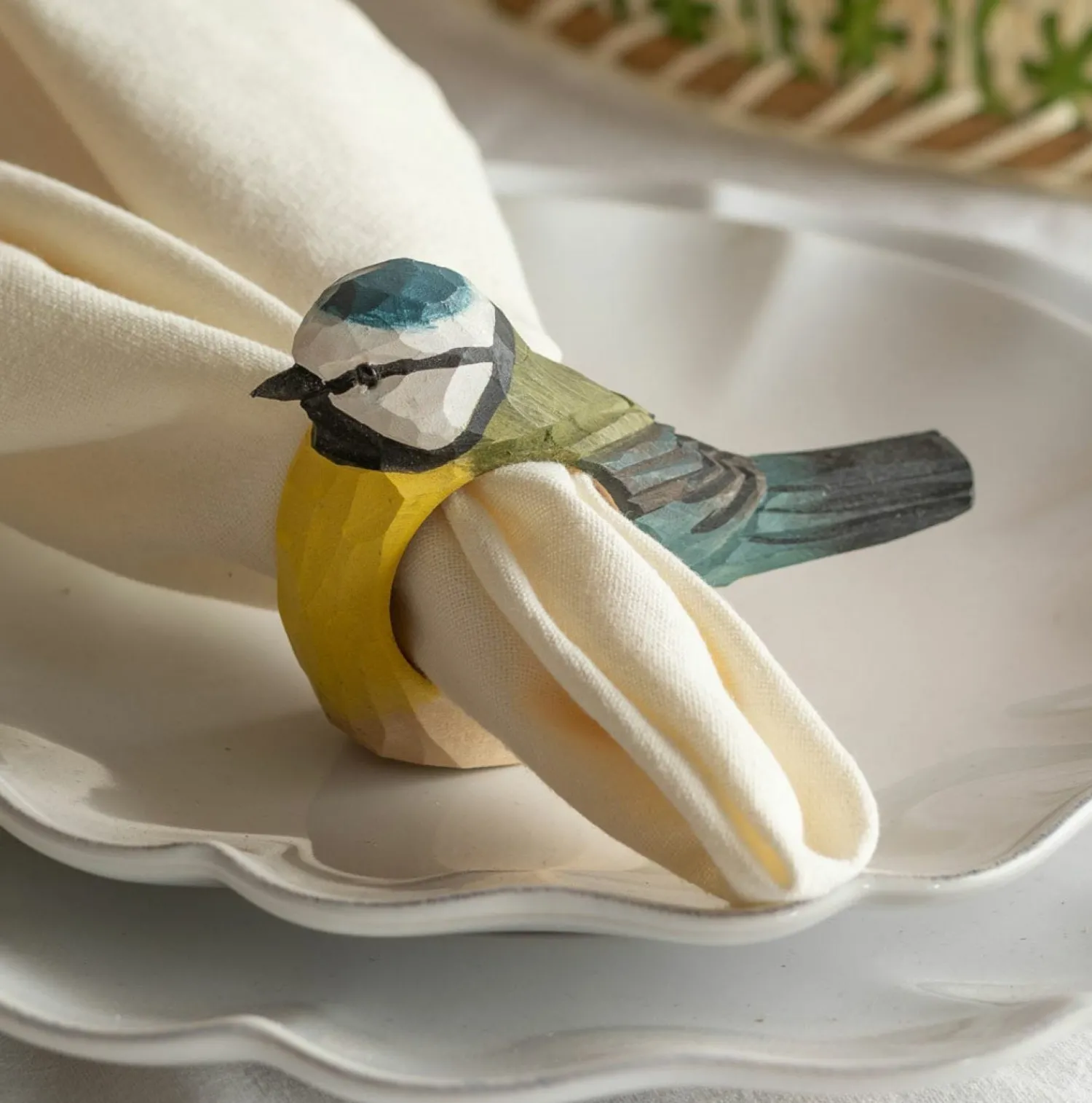 Graham & Green Blue Tit Napkin Ring