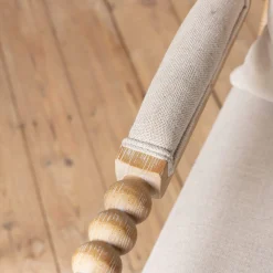 Graham & Green Bobbin Natural Linen and Ash Armchair
