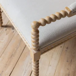 Graham & Green Bobbin Natural Linen and Ash Armchair