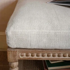 Graham & Green Bobbin Natural Linen and Ash Bench