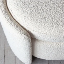 Graham & Green Bouclé Storage Ottoman