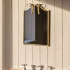 Graham & Green Bow Antique Brass Wall Mirror