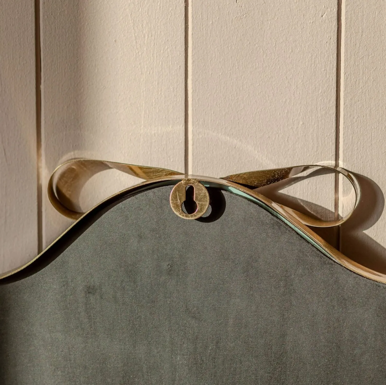Graham & Green Bow Antique Brass Wall Mirror