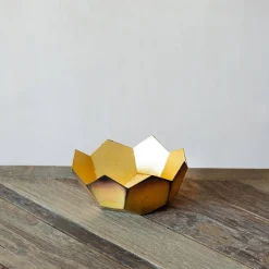Graham & Green Brass and Gold Lotus Tea Light Holder
