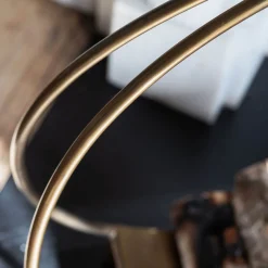 Graham & Green Brass Circle Log Holder