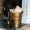 Graham & Green Brass Kindling Bucket