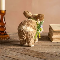 Graham & Green Bristle Flower Pig Decoration