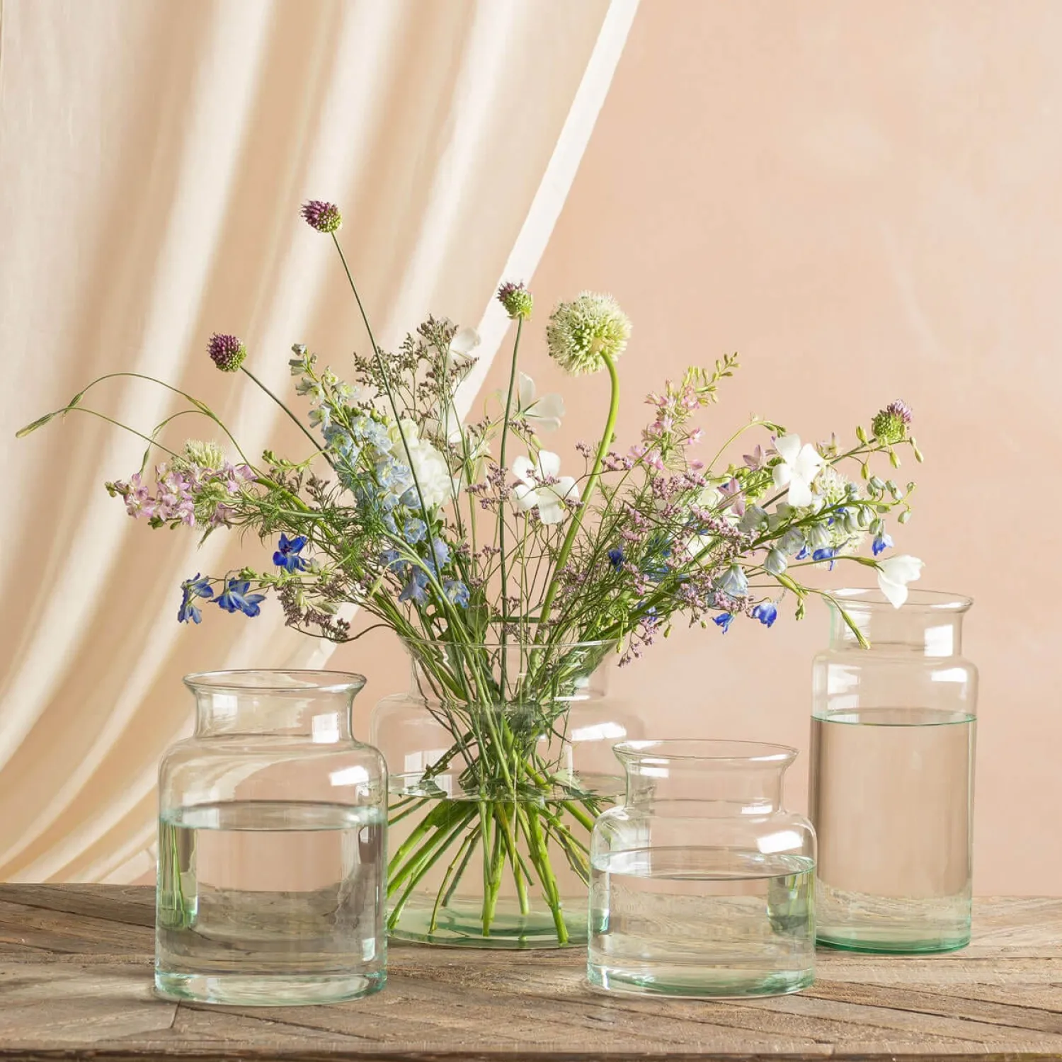 Graham & Green Broadwell Clear Glass Vases