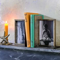 Graham & Green Bronzed Photo Frame Bookends