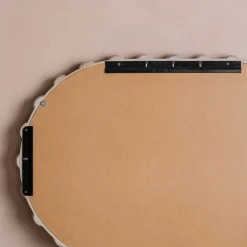 Graham & Green Brooklyn Natural Wooden Oval Mirror
